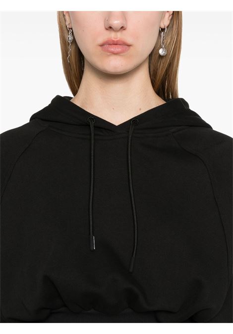 Black cropped hooded sweatshirt Adidas by stella mc cartney - women ADIDAS BY STELLA MC CARTNEY | JG1543BLK